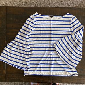 Striped Bell sleeve tee